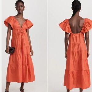 O.P.T Elegant Red Women's Dress